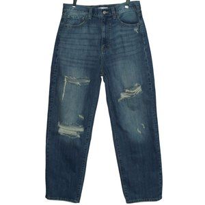 Willow + root Jeans 31 x 29" The Vintage Dad Jean distressed straight leg medium